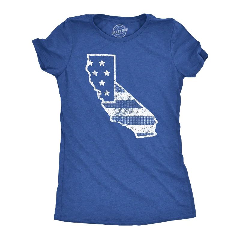 American Flag California Women's T Shirt