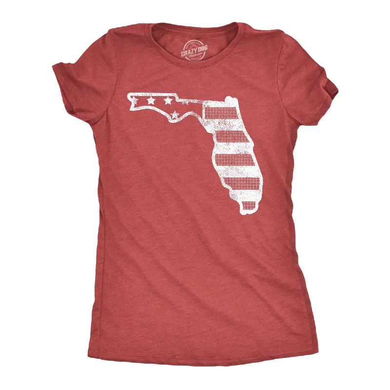 American Flag Florida Women's T Shirt