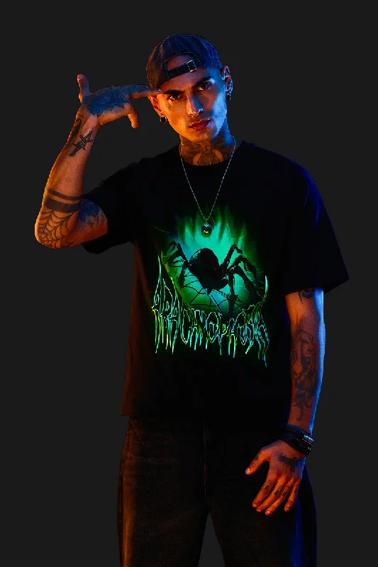 Arachnophobia Halloween Glow In The Dark T-Shirt