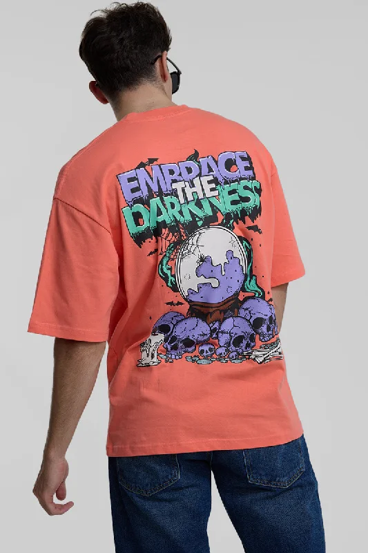 Embrace The Darkness Oversized Printed T-Shirt