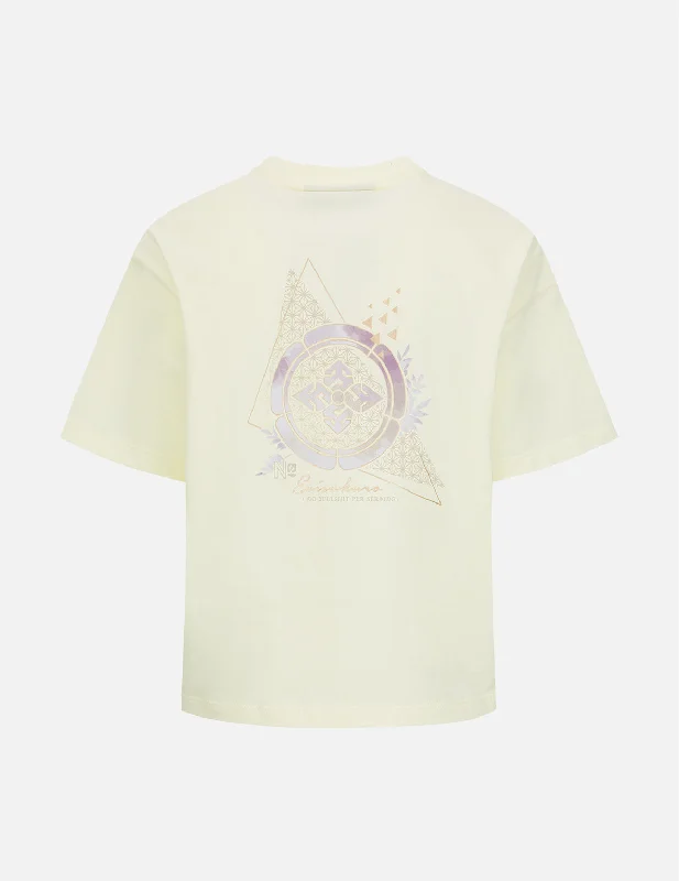 Kamon Print Drop-shoulder T-shirt