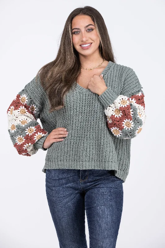 Cozy Flowers Sweater