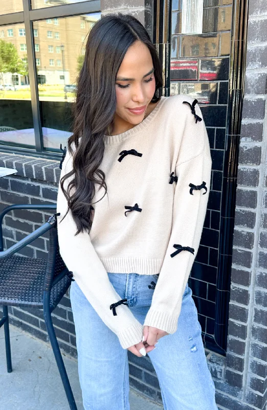 Hold You Dear Ribbon Bow Sweater