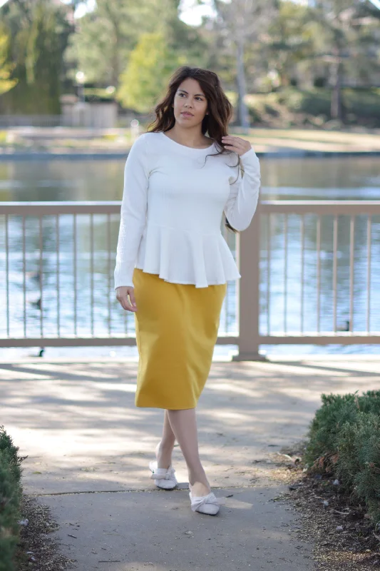 Brooklyn Mustard Skirt