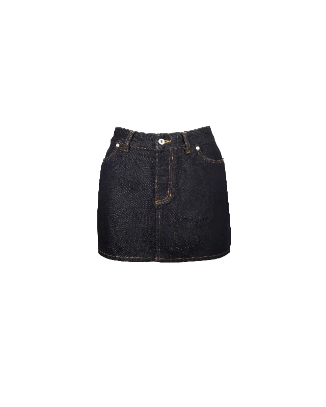 MADELEINE DENIM MINI SKIRT UNWASHED