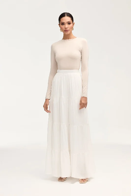 Sana Maxi Skirt - White