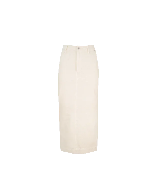 SODA DENIM SKIRT CREAM