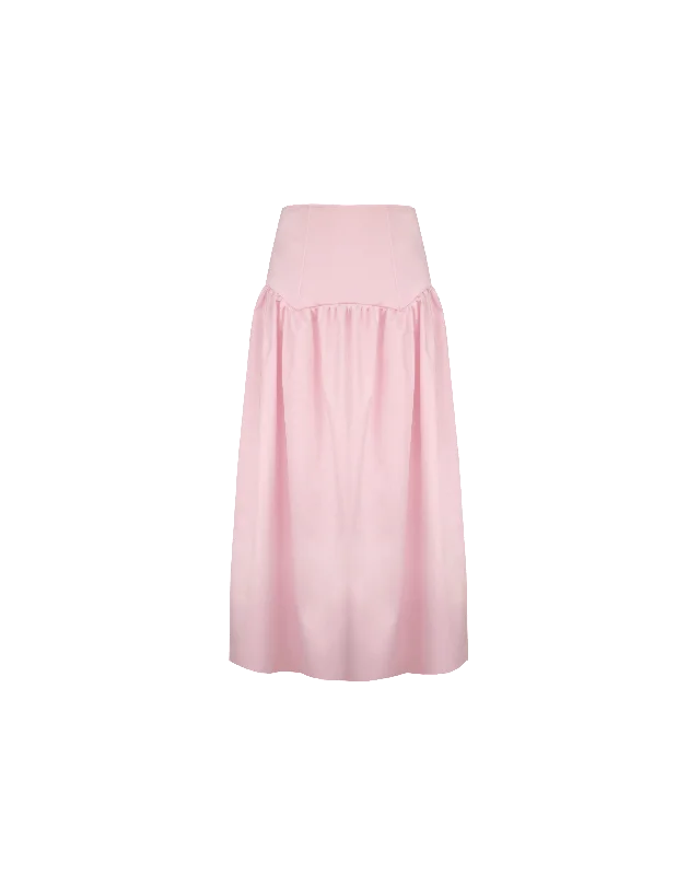 TRULLI SATIN SKIRT SOFT PINK