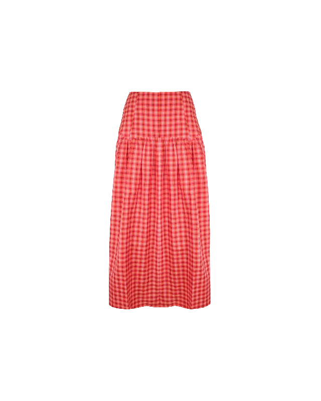 TRULLI SKIRT RED TARTAN