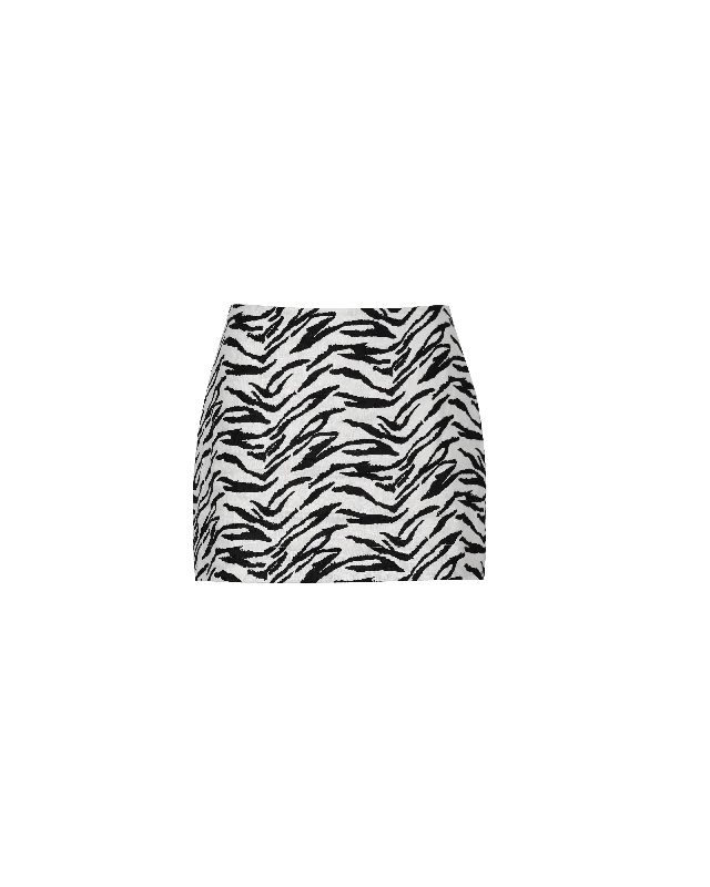 VENEDA MINI SKIRT ZEBRA