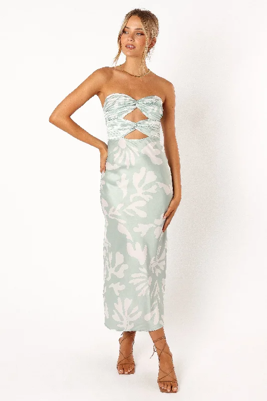 Melany Midi Dress - Sage