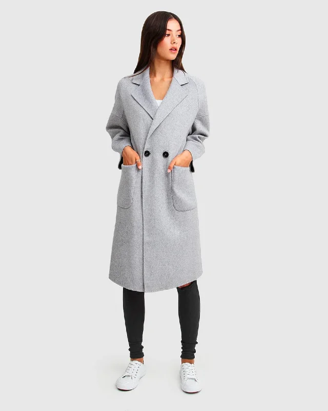 Publisher Double-Breasted Wool Blend Coat