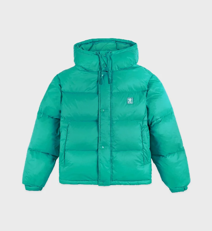 Running Woman Puffer Jacket - Spring Green