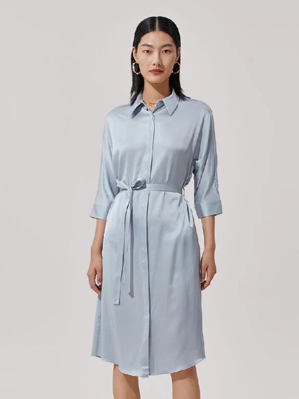 Mulberry Silk Shirt Dress