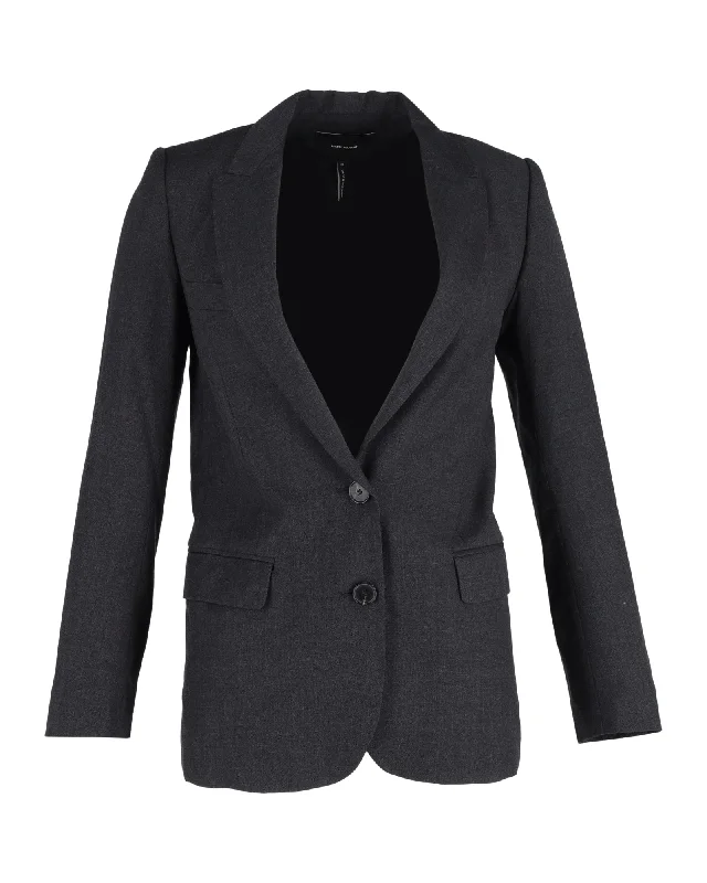 Isabel Marant Single-Breasted Blazer in Black Wool