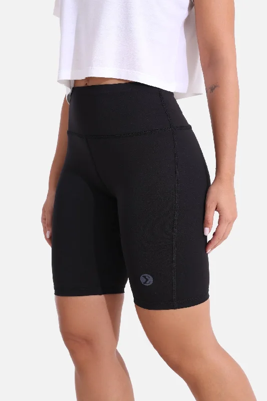 Black Essential Biker Short